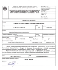 Privado: Documento de isenção do ITCMD