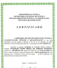 Certificate of Federal Public Utility