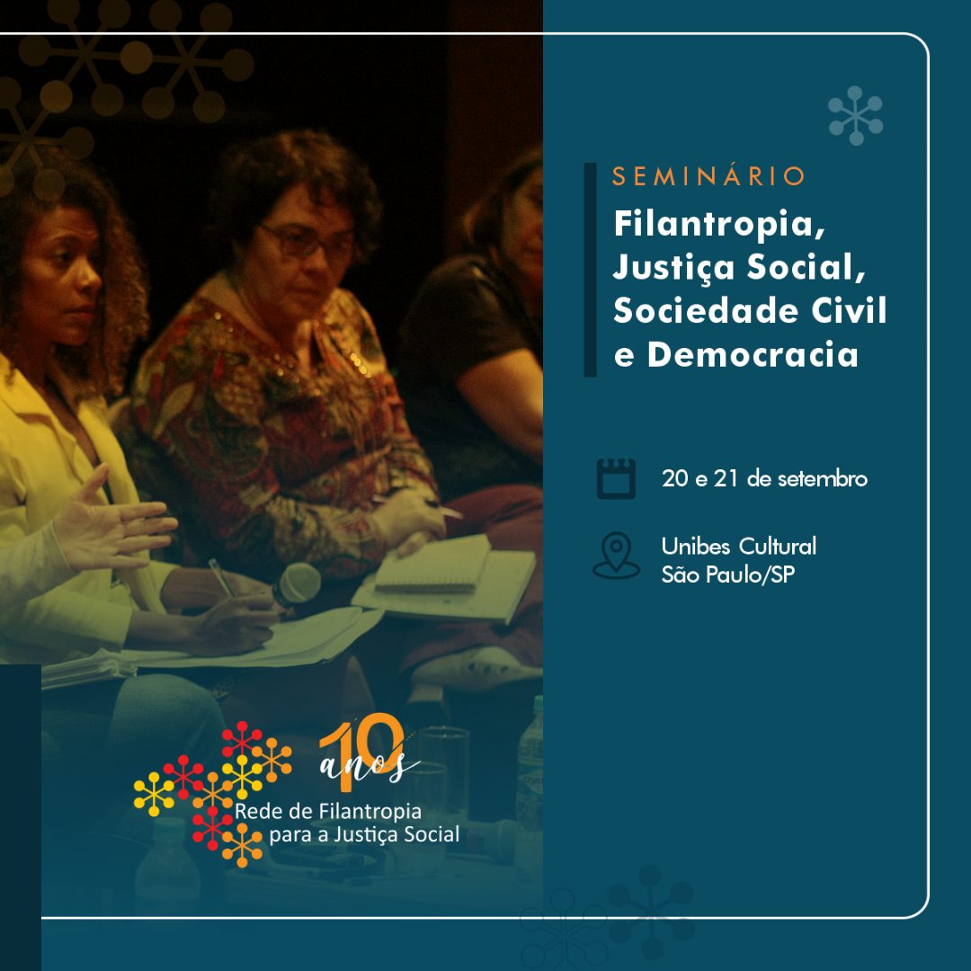 Aliança entre Fundos participa do evento de 10 anos da Rede de Filantropia para a Justiça Social