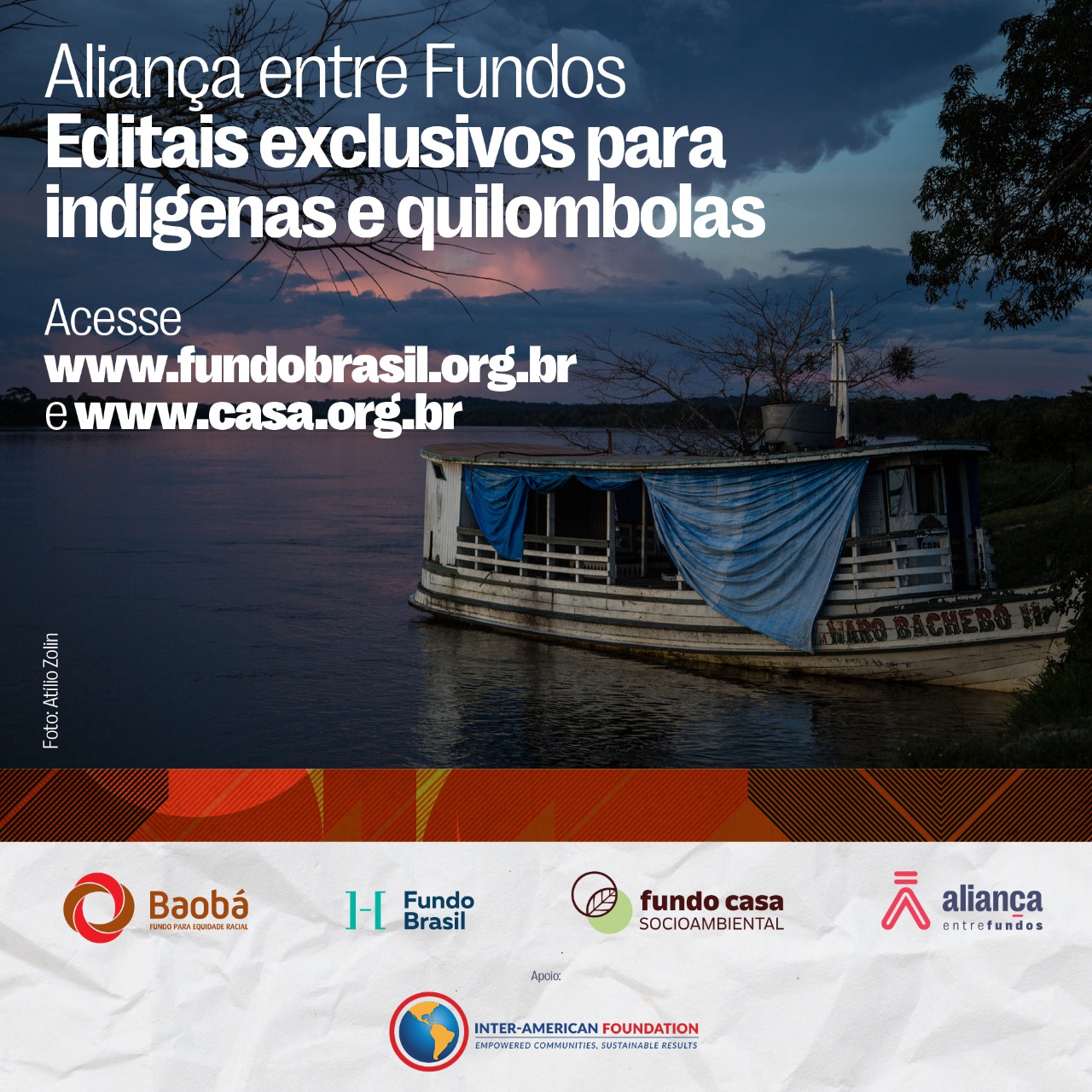 The Alliance between Funds is donating R$1.5 million to projects focused on quilombolas and indigenous peoples